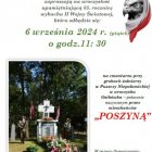 Uroczystość upamiętniająca 85. rocznicę wybuchu II Wojny Światowej przy Grobach Żołnierzy w Puszczy Niepołomickiej.