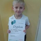Dyplom wyróżnienia w konkursie recytatorskim przedszkolaków z Dąbrowy
