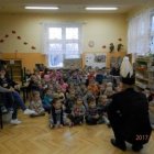 Wizyta górnika w przedszkolu samorządowym w Dąbrowie 