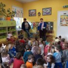Spotkanie przedszkolaków z Kłaja z paniami z poczty