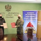 Podpisanie porozumienia 11 Małopolskiej Brygady Obrony Terytorialnej z Państwową Strażą Pożarną