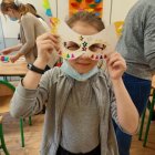 Warsztaty kreatywne w Grodkowicach „Maski karnawałowe”