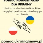 Pomoc dla Ukrainy: punkty informacyjne, zgłoszenie pobytu, lista najpotrzebniejszych darów, transport.