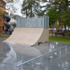 Skate park w centrum Kłaja już po remoncie.