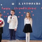 Akademia z okazji święta niepodległości w Szkole Podstawowej w Grodkowicach.