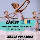 Oferta zajęć na rok szkolny 2024/2025 w Gminnym Centrum Kultury w Kłaju.